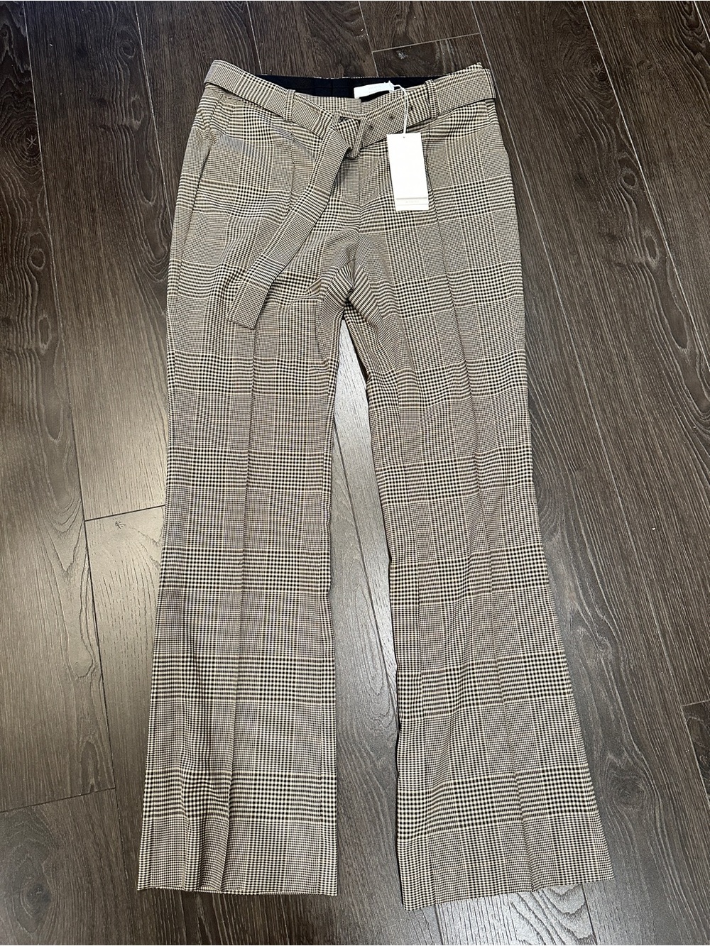 NWT Hugo Boss Tokna Plaid Trousers Size 8 (Matching Blazer Available)